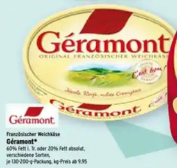 Wasgau Französischer Weichkäse Géramont Angebot