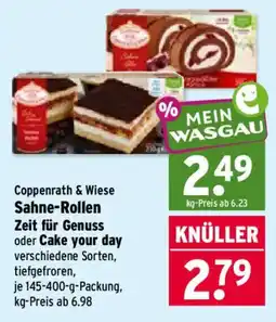 Wasgau Coppenrath & Wiese Sahne-Rollen Angebot