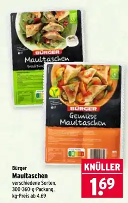 Wasgau Bürger Maultaschen Angebot