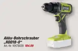 toom Baumarkt Akku-Bohrschrauber RDD18-O RYOBI Angebot