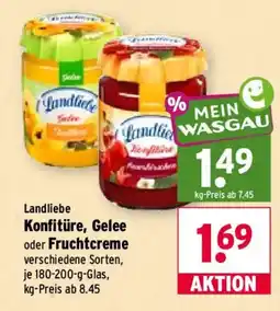 Wasgau Landliebe Konfitüre, Gelee oder Fruchtcreme Angebot