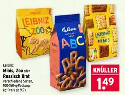 Wasgau Leibniz Minis, Zoo oder Russisch Brot Angebot
