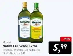 KONSUM Monini Natives Olivenöl Extra Angebot