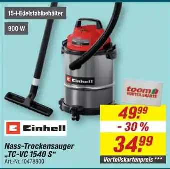 Einhell Nass-Trockensauger „TC-VC 1540 S“