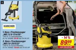 toom Baumarkt KÄRCHER Nass-/Trockensauger WD 3 S V-17/4/20 Angebot
