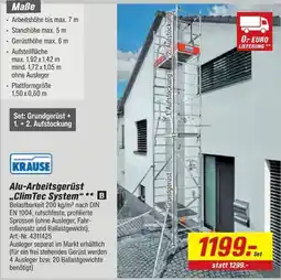 toom Baumarkt KRAUSE Alu-Arbeitsgerüst „ClimTec System“ Angebot