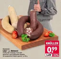 Wasgau Hausmacher Leber- oder Blutwurst Angebot