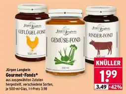 Wasgau Jürgen Langbein Gourmet-Fonds* Angebot