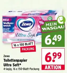 Wasgau Zewa Toilettenpapier Ultra Soft* Angebot