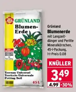 Wasgau GRÜNLAND Blumen-Erde Angebot