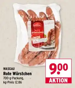 Wasgau WASGAU Rote Würstchen Angebot