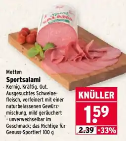 Wasgau Metten Sportsalami Angebot