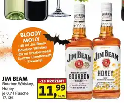 Lösch Depot JIM BEAM Bourbon Whiskey, Honey Angebot