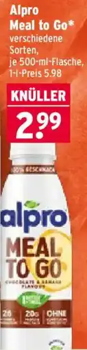 Wasgau Alpro Meal to Go Angebot