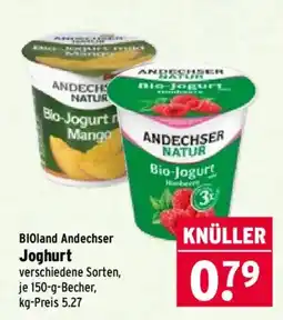 Wasgau BI0land Andechser Jogghurt Angebot