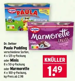 Wasgau Dr. Oetker Paula Pudding Angebot