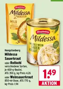 Wasgau Hengstenberg Mildessa Sauerkraut Angebot