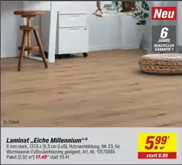 toom Baumarkt Laminat „Eiche Millennium“ 6 Angebot