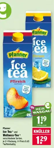 Wasgau Pfanner Ice Tea Angebot