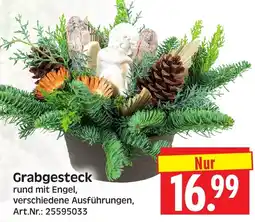 Herkules Baumarkt Grabgesteck rund mit Engel Angebot