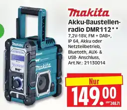 Herkules Baumarkt Makita Akku-Baustellen-radio DMR112 Angebot