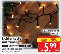 Herkules Baumarkt Lichterkette mit Timer und Dimmfunktion Angebot