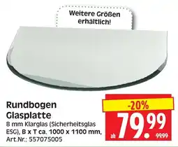 Herkules Baumarkt Rundbogen Glasplatte Angebot