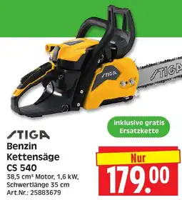 Herkules Baumarkt STIGA Benzin Kettensäge CS 540 Angebot