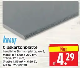 Herkules Baumarkt Knauf Gipskartonplatte Angebot