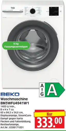 Herkules Baumarkt BEKO Waschmaschine BM3WFU4941W1 Angebot