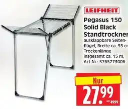 Herkules Baumarkt LEIFHEIT Pegasus 150 Solid Black Standtrockner Angebot