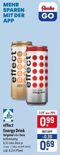 Famila Nord Ost effect Energy Drink Angebot