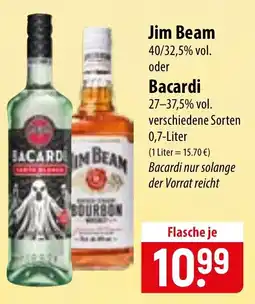 Famila Nord Ost Jim Beam oder Bacardi Angebot