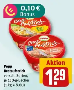 nahkauf Popp Brotaufstrich Angebot