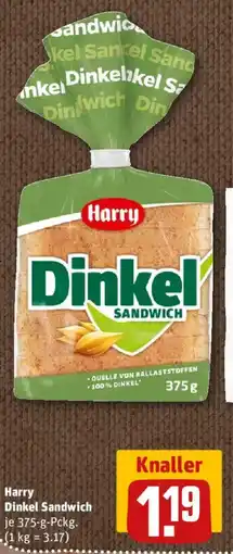 nahkauf Harry Dinkel Sandwich Angebot