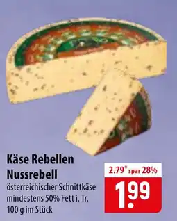 Famila Nord Ost Käse Rebellen Nussrebell Angebot