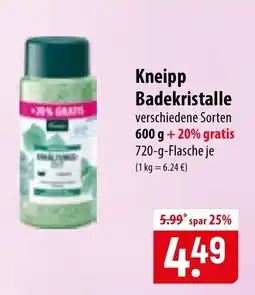 Famila Nord Ost Kneipp Badekristalle Angebot