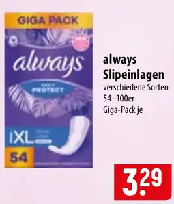 Famila Nord Ost always Slipeinlagen Angebot
