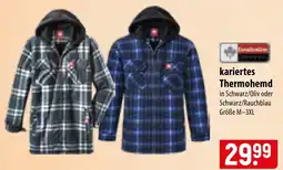 Famila Nord Ost CanadianTire kariertes Thermohemd Angebot