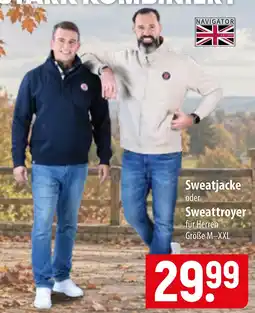 Famila Nord Ost NAVIGATOR Sweatjacke oder Sweattroyer für Herren Angebot