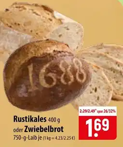 Famila Nord Ost Rustikales Zwiebelbrot Angebot