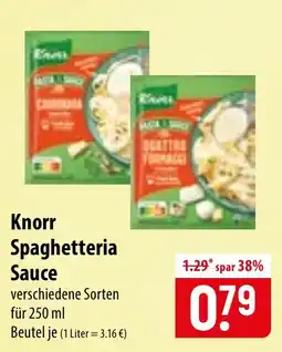 Famila Nord Ost Knorr Spaghetteria Sauce Angebot