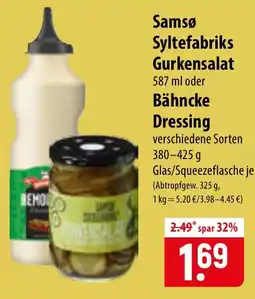 Famila Nord Ost Samsø Syltefabriks Gurkensalat Angebot