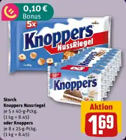 REWE Storck Knoppers Nussriegel oder Knoppers Angebot