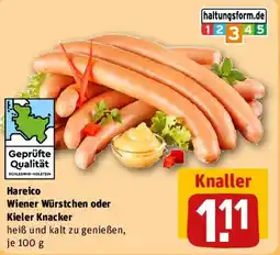 REWE Hareico Wiener Würstchen oder Kieler Knacker Angebot