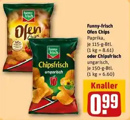 REWE Funny-frisch Ofen Chips oder Chipsfrisch Angebot