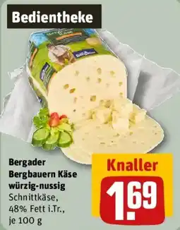 REWE Bergader Bergbauern Käse würzig-nussig Angebot