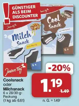 Famila Nord West Jeden Tag Coolsnack oder Milchsnack Angebot