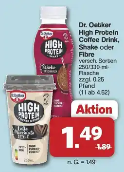 Famila Nord West Dr.Oetker High Protein Coffee Drink Angebot