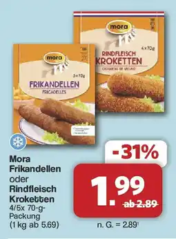 Famila Nord West Mora Frikandellen oder Rindfleisch Kroketten Angebot